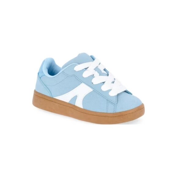 Wonder Nation Other - Wonder Nation Little and Big Kids Chunky Skate Sneakers, Size 2, Lace Up, Blue